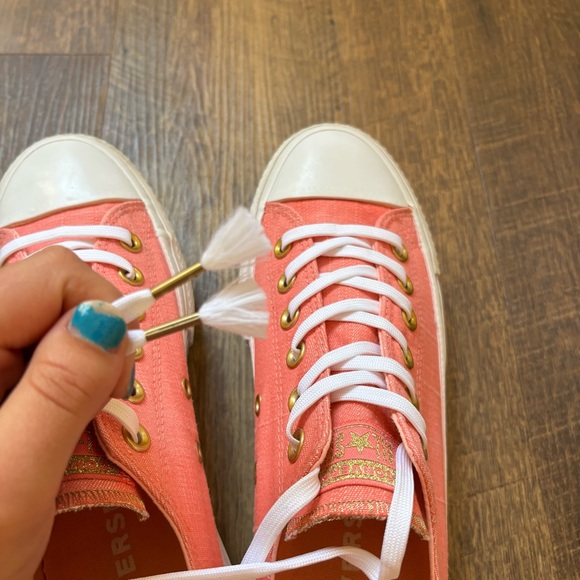 Converse CTAS Ox Lift Platform Canvas Pink Size 8 - Picture 12 of 13